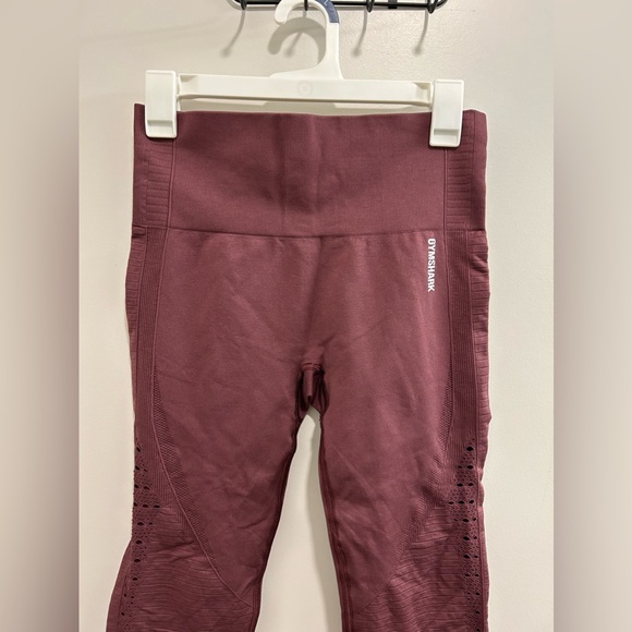 Like New Gymshark Energy+ Seamless Leggings - Berry Red - Picture 10 of 10